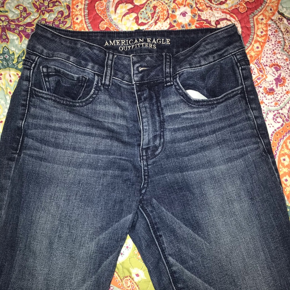 High waisted bell bottom jeans
